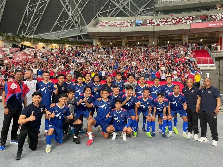 अन्तर्राष्ट्रिय मैत्रीपूर्ण खेलमा नेपालको सिंगापुरविरूद्ध ऐतिहासिक जित